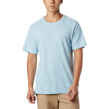 Columbia Summer Chill Short Sleeve, Camiseta Azules Para Hombre | 315294-QON